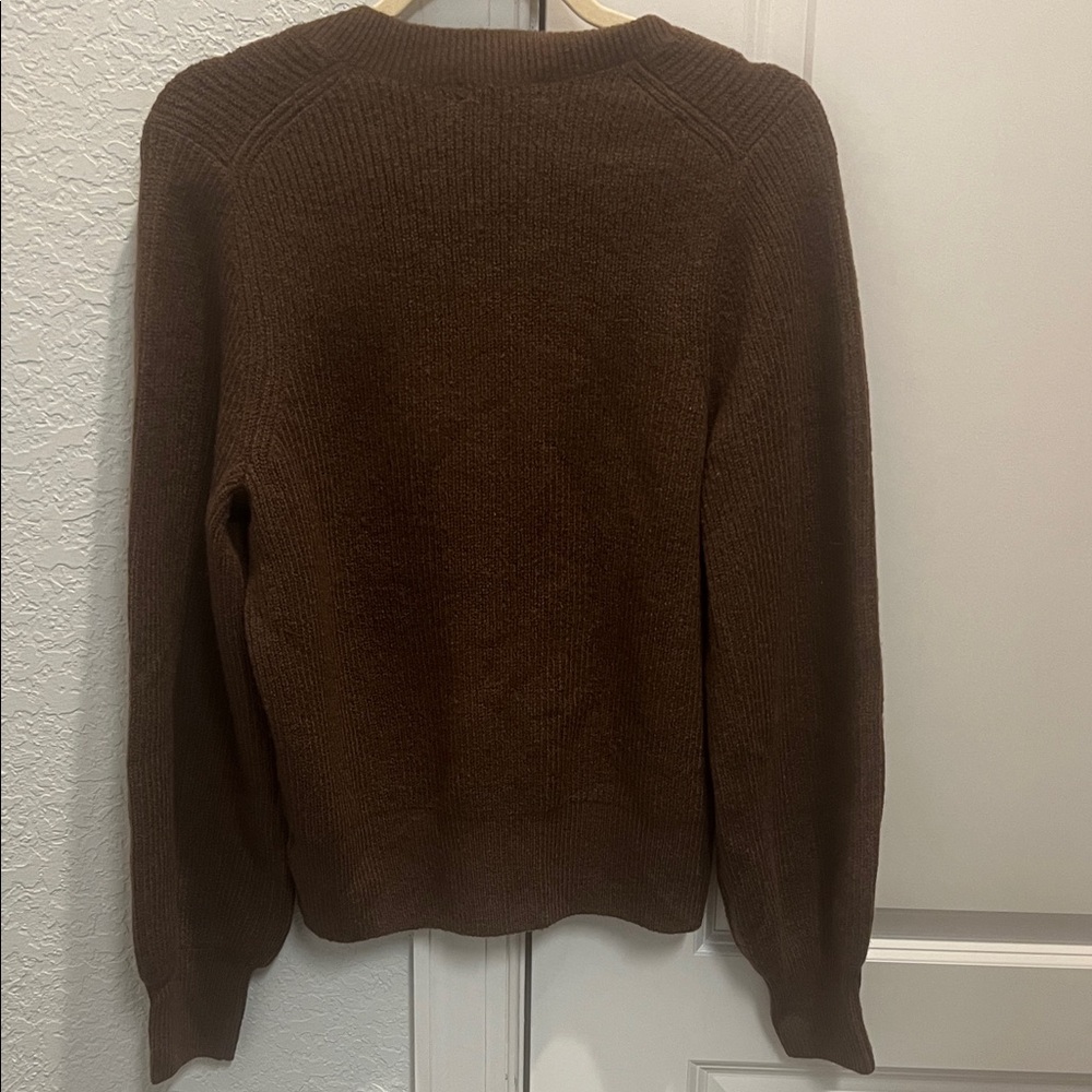 Madewell Chocolate Scoop Neck Sweater - Picture 2 of 3